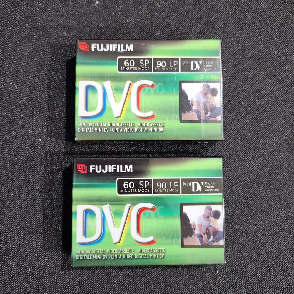 Fujifilm DVC Mini DV DVM60 60 min SP60 90 min LP90 Sealed NEW 2